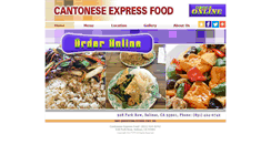 Desktop Screenshot of cantoneseexpressfood.com
